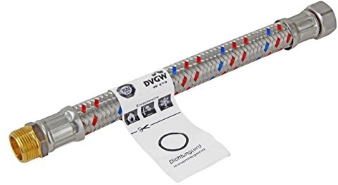 MEIBES rostfritt stål pansarslang DN13 flexslang 300 mm sanitär