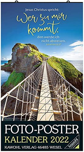 Foto-Poster-Kalender 2022: Wand-Kalender zum Aufhängen - gerollt