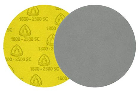 Klingspor 342288 FD 500 Lot de 10 disques abrasifs avec mousse pour peinture, vernis, spatule sans trou, grain 3000, diamètre 125 mm