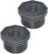 AERZETIX - C51854 - Juego de 2 reductores de plástico Macho/Hembra 2''x1'' con Tope Interior para atornillar - pezón reducido Macho/Hembra para atornillar 6 Bares