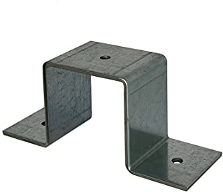 Fascetta per tubo quadrato, fascetta per tubo quadrato, fascetta per travi quadrata, dimensioni: 15 x 15 fino a 100 x 100 cm, zincata (55 mm x 55 mm)