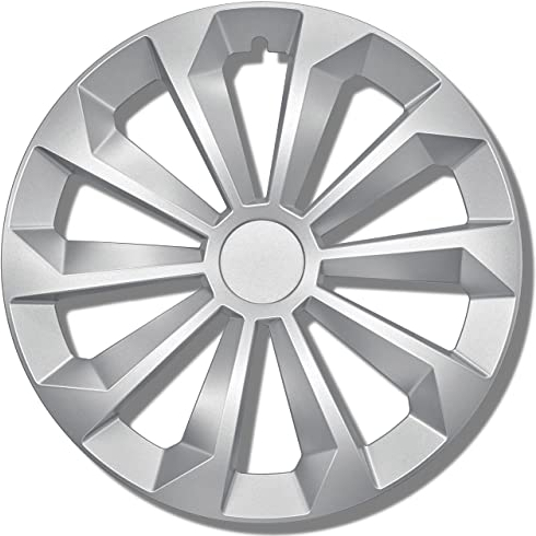 Albrecht 13 Pouces Argent enjoliveurs pour Jantes en Acier - Fame enjoliveur de Roue en Plastique avec Peinture en Couches - Enjoliveurs dans l'emballage d'origine Albrecht - Fabriqué en UE