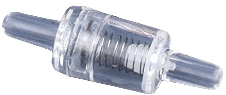 5 stücke Mini Kunststoff flache Schnittstelle Rückschlagventil Bewässerung Bewässerung Schlauch Rückschlagventil Aquarium Tank Luftpumpe Einwegventil,4mm Spring Cylinder