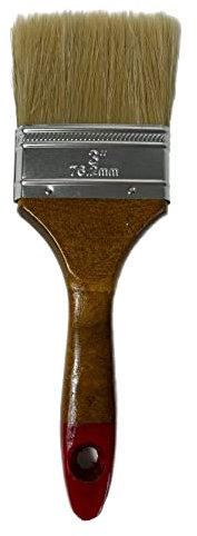 Pincel de pintor, pincel plano, pincel de barniz, 1 pincel universal de 75 mm