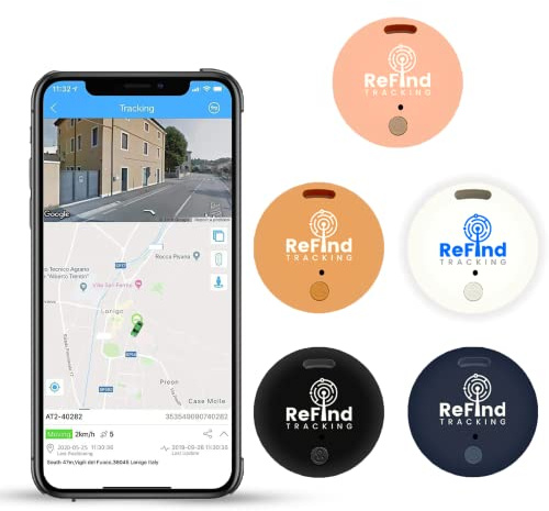 ReFind R2 Smart Tracker for Android and iPhone. Mini GPS Tag Bluetooth 5.0 Key Finder. Alternative for Keys, Pets, Wallets and Luggage (White)