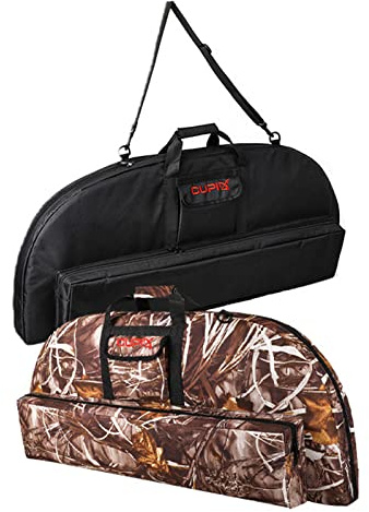 Elkrich Compound Bogen Tasche Bogenschießen Bogen Tasche Weiche Bogentasche 95cm / 115cm Tragetasche mit Pfeiltasche und Rucksackgurten (Schwarz)