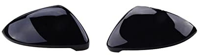 Außenspiegelkappe Seitenspiegelkappen, Auto, Passend Für VW, Für Golf 7, Für MK7, Für MK7.5, Für GTI R, Für GTE, Für GTD, Glänzende Schwarze Rückspiegelabdeckung Seitenspiegel Abdeckkappen (Größe : 1