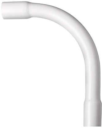 10x Rohrbogen 90° M18 für Elektrorohr Stangenrohr Leerrohr PVC Installation Rohr gemufft Kabelkanal Ø18 mm Weiß