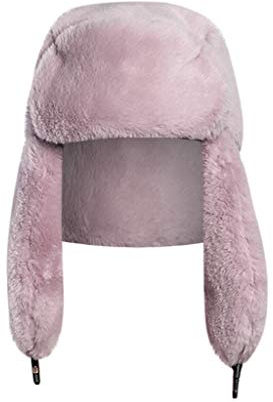 boseucn Damen Wintermütze Thermo Warme Winddicht Skifahren Mütze mit ohrenklappen Dick Strickmütze Winter Outdoor Ski Laufen Fliegermütze Wasserdichte Trappermütze Hut mit bommel Strickmützen