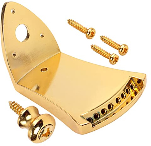 ibasenice 3sets Triangle Mandolin Tailpiece Metal Zinc Alloy Mandolin Tailpiece Professional Parts for Musical Instrument