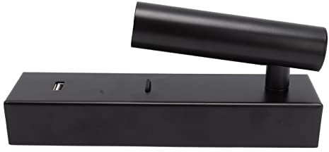 NOENNULL LED-Wandleseleuchte, Einfache, Stilvolle Wandleuchte mit Schalter, USB-Anschluss für Schlafzimmer Im Innenbereich, 100–240 V