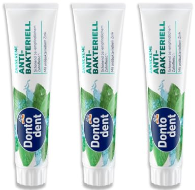 Dontodent Tandkräm anti-bakteriell, 3 x 125 ml
