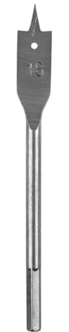 GRAPHITE Fresa piatta per legno, fresa piatta per legno e compensato, codolo esagonale HEX, velocità massima: 1750 giri/min, 18 x 152 mm