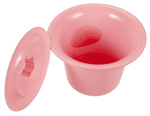 NOLITOY Urinal Niño de Plástico Rosa Tapa, Ligero y Estable, para Mayores y Personas Discapacidad, Uso en Casa y Viaje
