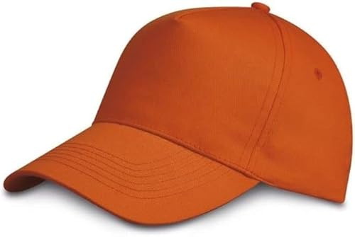 Generico Cappello con Visiera 5 Pannelli in 100% Cotone Colorato, Berretto Semplice per Adulto e Bambino Regolabile a Strappo Visiera Rigida, Versione Singola o in Formato Convenienza da 10 Pezzi