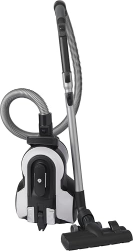 Ströme PowerClean D1 – 750W Påslös Dammsugare, 19 kPa Sugkraft, 1,5 L Behållare, Justerbar Effekt, HEPA-filtrering, Tyst Drift (78 dB), 8 m Räckvidd, Flera Munstycken, Grå