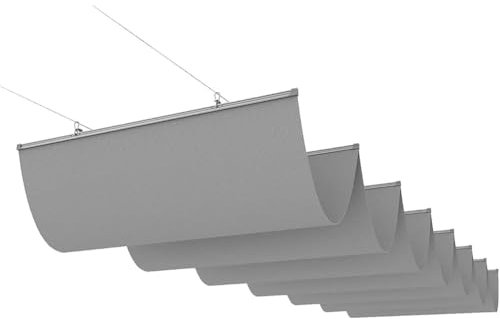 Toile d'ombrage rétractable pour pergola, Voile d'ombrage de Remplacement ondulé, Store ondulé avec kit de Montage, Toile perméable pour Protection Solaire, pour terrasse, Porche, Jardin(1.1X3M)