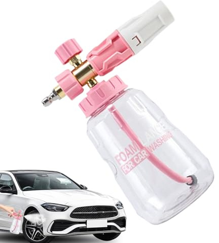 Pulvérisateur de lavage de voiture - Flacon pompe haute pression - Machine à laver manuelle - 1 l - Pulvérisateur de jardin manuel pour nettoyage de voiture - Accessoire épais de canon à mousse à