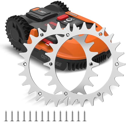 XIMEY Rasenroboter Spikes, 2 Stück Anti-Rutsch-Spike, 225 mm Rasenmäher Roboter Spikes für Worx Landroid L Modelle L600, L800, L1000, L1500, Mähroboter Spikes, Traktionsverbesserung