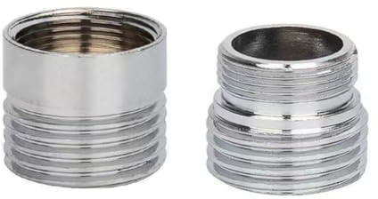 DOKRIN Piezas y conectores para mangueras y accesorios Adaptador de grifo de metal de 2 piezas de 18 mm a 22 mm, ahorrador de agua, adaptador de metal para grifo de cocina ahorrador de agua