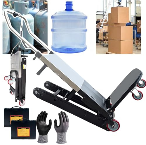 Carrello Saliscale Elettrico Potenziato/Carrello Saliscale Per Impieghi Gravosi 500w/850w, Design Con Cingoli Più Spessi, Capacità Di 220/300 Kg, Pannello Di Controllo Intuitivo 500w(2batteries)