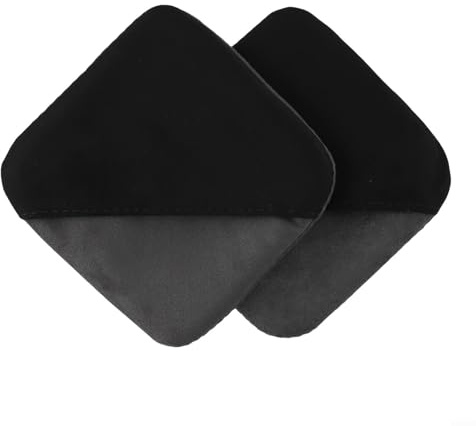 EXTRWORY 2er-Pack Auto-Display-Reinigungstuch, Mikrofaser, Armaturenbrett, Display, Touchscreen, schwarz, 10,5 x 10,5 cm, für Auto, elektronisches Gerät, Büro