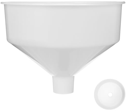 Cabilock Embudo de Plástico Grande para Cocina, para Transferir Líquidos, Fluidos, Ingredientes Secos Y Polvos, Diámetro de 10,4 Pulgadas.