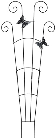 Tutor de plantas, de metal resistente | Enrejado de jardín para plantas trepadoras, para vid, pimiento, orquídea, bonsái, flores, balcón jardín