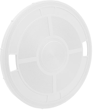 BCOATH Couvercle d'Écumoire de Piscine Enterrée Remplacement pour Skimmer Piscine Couvercle Rond 9 Pouces Fabriqué en ABS Solide Sécuritaire et Facile à Installer