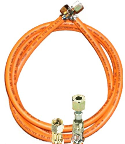 TGO Gasgeräte GmbH Tuyau de gaz propane avec raccord 1/4 gauche x 8 mm (résistant à l'hiver, 200 cm)