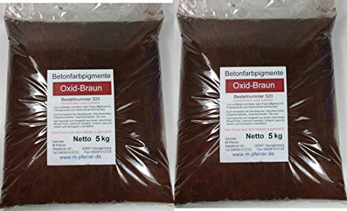Pigmentpulver Braun, Oxidfarbe Betonfarbe (10 kg)