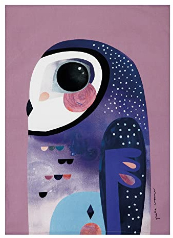 Maxwell & Williams Pete Cromer Bird Tea Towel, estampado de búhos, 1% algodón, 7 x 5 cm