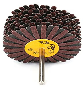 120# Grit Buffing Flap Flower Head Shutter Sandpaper Grinding Wheel Disc Abrasive Flap Grinding Wheel Rotary Tool for Drills