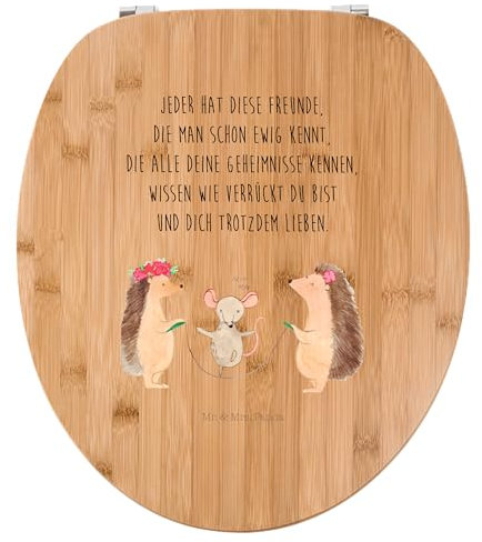 Mr. & Mrs. Panda Motiv WC Sitz Igel Seilhüpfen - Geschenk, Tiermotive, lustige Sprüche, Toilette, Toilettendeckel, Klobrille, Gute Laune,