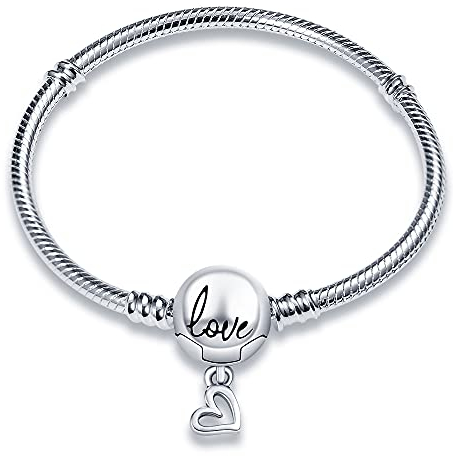 Pandach Armband Damen 925 Sterling Silber, Armbänder Moments Schlangen-Gliederarmband Armkette Valentinstag Muttertag Geburtstags Weihnachten Geschenk für Frauen Freundin Mama CMB061