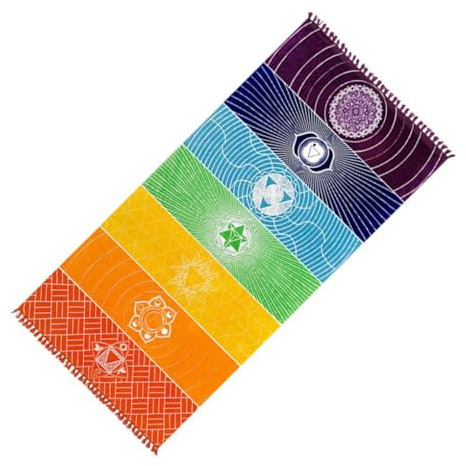 wisoolkic Tappeto da yoga per meditazione Tappetino multiuso con nappe Tappezzeria di buona fattura