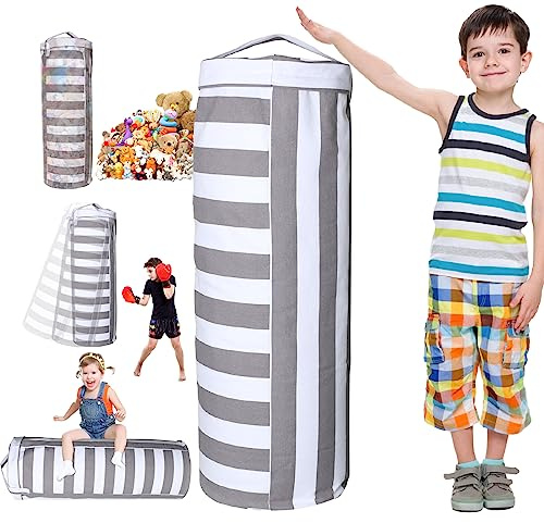 Ofiray-home Stuffed Animal Storage Bean Bag Cover for Kids