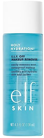 e.l.f. SKIN Holy Hydration! e.l.f. Off Makeup Remover, Liquid Makeup Remover For Eye, Lip & Face Makeup, Gentle Formula, Vegan & Cruelty-free