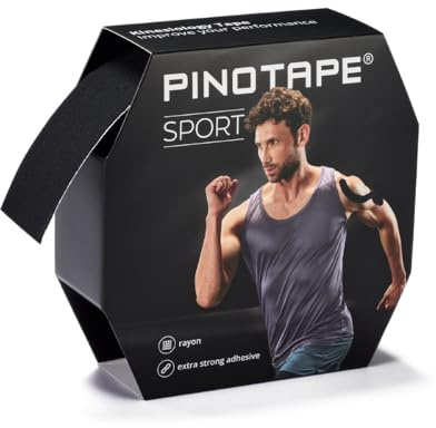 Pinotape Sport Kinesiologie Tape Extra Stark 31m x 5cm Schwarz
