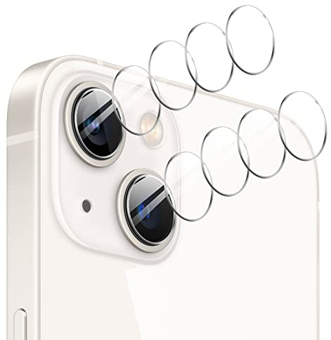 GIOPUEY [Super Sottile 4 Pezzi Pellicola Fotocamera Compatibile con iPhone 15, HD Vetro Temperato [Resistente ai Graffi] Protezione Fotocamera per iPhone 15