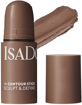 IsaDora The Contour Stick – Formen & definieren Sie Ihre Gesichtszüge mit einem natürlichen Finish – Cremige Formel, matter natürlicher Konturstift – Veganes Make-up, tierversuchsfrei (34 Dark Almond)