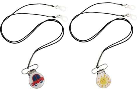 FRCOLOR Hörgeräteclip 2 Stück Metall Tragbare Anti Verlust Bänder mit Bequemen Clips für Kinder und Erwachsene Praktisches Hörgerätezubehör für Medizinische Nutzung und Alltag
