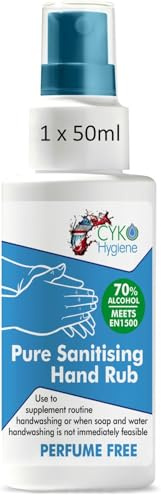 Hand Sanitiser Spray 50ml 70% Alcohol Fast Acting Quick Drying Hospital Grade Hand Sanitizer