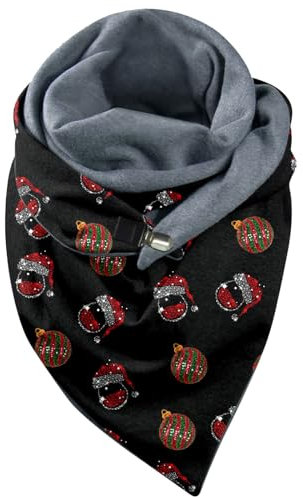 Schal Damen Dreieck Dicker Schal Damen Damen Schal Mit Knopf Dreiecksschal Elegant Klassischer Winter Dreieck Schals Weihnachten Warme Winterschal Damenschal Farbig Farben Kuschelig