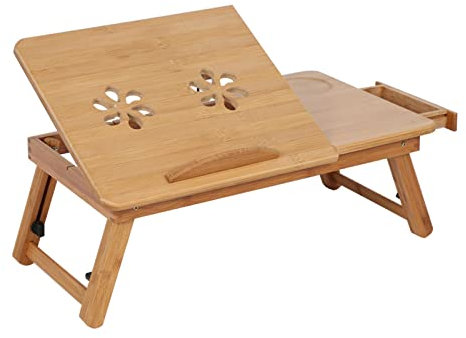 Bett Lap Deskbett Schreibtisch Laptop B Tragbare Klappbett -Laptop -Schreibtisch Schoß Notebook Tischständer T mit Schublade Diese von Verarbeiteten Schoß A Verbessert das Nachhaltiger Exudes