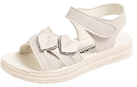 Generisch Sandals Girls Children's Shoes 2025 Comfortable Trekking Sandals Girls Boys Breathable Summer Shoes with Footbed Outdoor Barefoot Shoes Swimming Sandals, A white, 10.5/11 UK Child