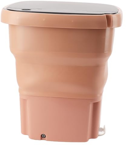 Mini Máquina de Lavado, Lavadora Portátil de 15 Litros, Función Deshidratación, Liviano para Viajar, para Dormitorios (Enchufe de la UE)