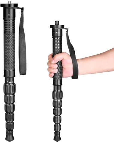 TONYBOO TA-5L 61 inch Monopod for Camera,Monopod Aluminum Portable Compact Lightweight,Max Load 16 lbs,monopod Camera Stand Walking Stick for Photography DSLR Canon Nikon Sony