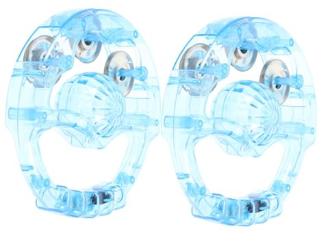Cabilock 2stücke Blinkende Tamburine Handbell Für Erwachsene Mit Lichteffekt Musikspielzeug Für Ktv Bars Und Partys Leuchtende Tamburine Für Aufführungen