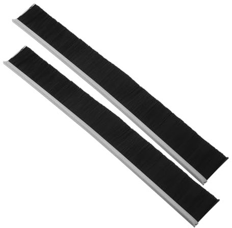 TEHAUX 2pcs Nylon Letter Box Brush Seal Strip for Mailbox Cover Dust and Moisture Prevention, Reusable Brush Attachment for Office and Home Mailbox Cleaning